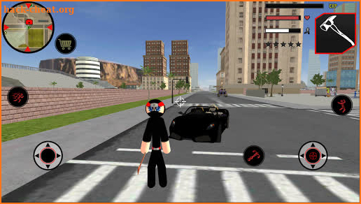 Ninja Stickman Rope Hero Samurai Gangstar Crime screenshot