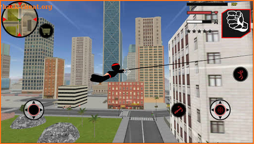 Ninja Stickman Rope Hero Samurai Gangstar Crime screenshot