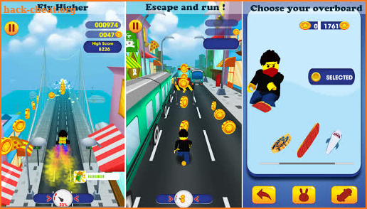 Ninja surfer go tournament game screenshot