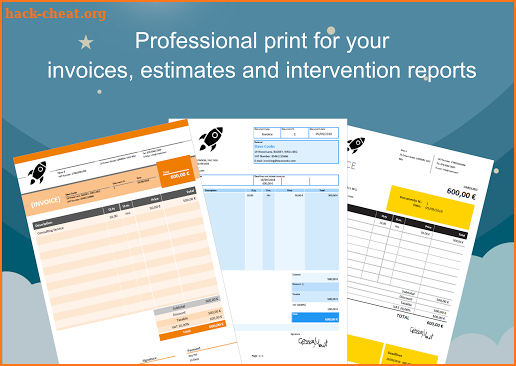 Nios 4 Invoices and Intervention reports screenshot