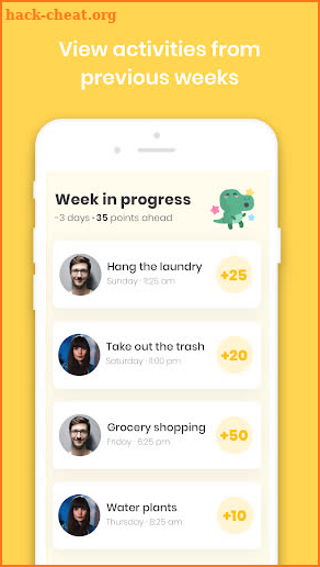 Nipto: sharing household chores screenshot