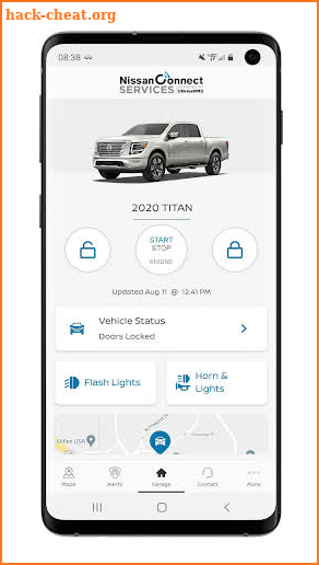 NissanConnect® Services screenshot