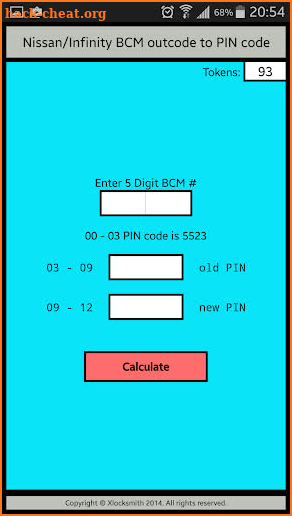 NISSAN/INFINITY BCM TO PIN screenshot