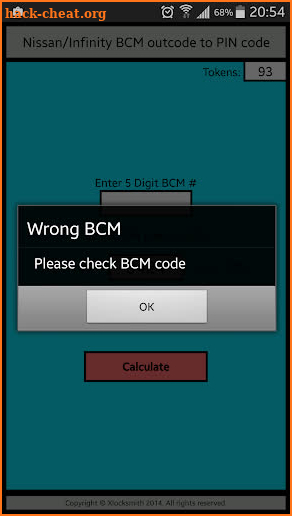 NISSAN/INFINITY BCM TO PIN screenshot