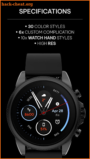 Nitrous: Wear OS watch face screenshot