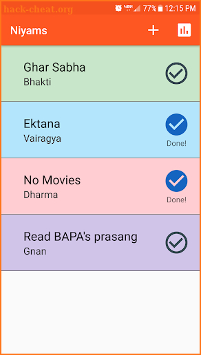 Niyam Tracker screenshot