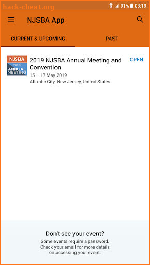 NJSBA Event App screenshot