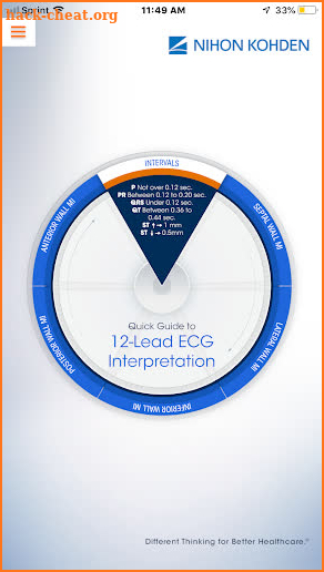 NK ECG Wheel App screenshot