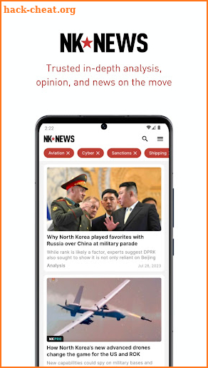 NK News screenshot