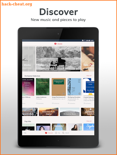 nkoda: the sheet music library screenshot