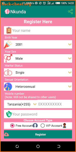 Nkunda - Free  Dating & Chat App screenshot