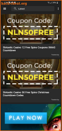 No Deposit Casino Bonuses Code screenshot