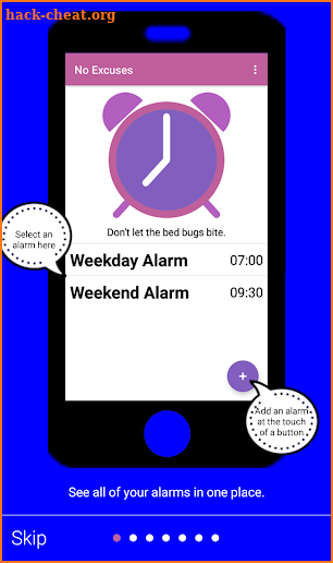 No Excuses Alarm Clock screenshot