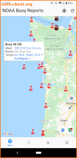 NOAA Buoy Reports & Data screenshot