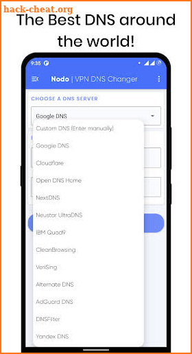 Nodo - DNS Changer | VPN screenshot