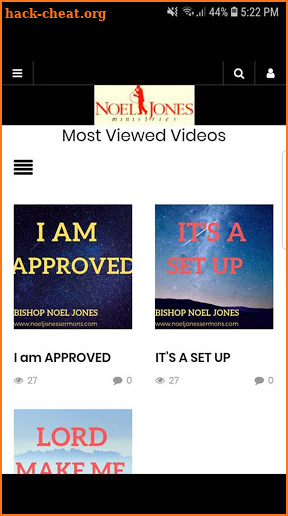 NOEL JONES SERMONS APP screenshot