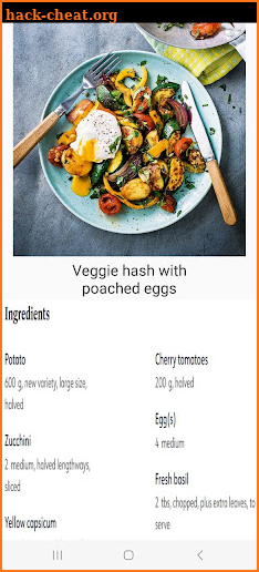 NoGluten recipes screenshot