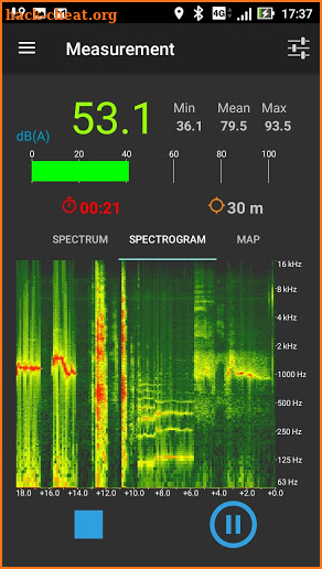 NoiseCapture screenshot