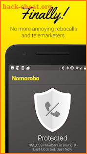 Nomorobo Robocall Blocking screenshot