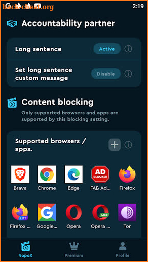 NopoX - Porn blocker screenshot