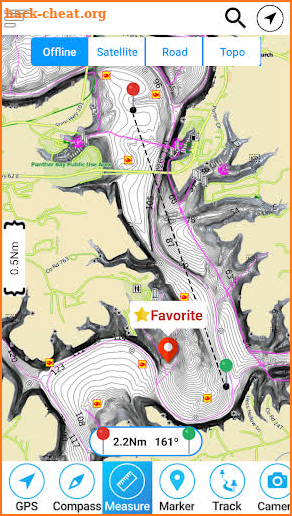 Norfork Lake - Arkansas Offline Fishing Charts screenshot