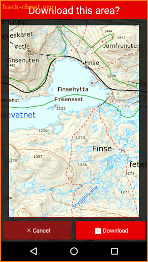 Norgeskart screenshot