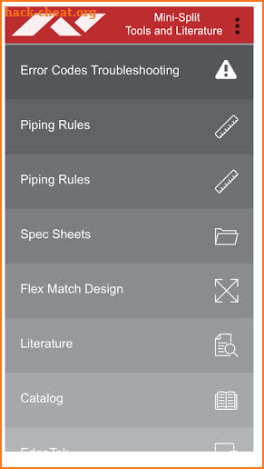 Nortek Mini Split Support screenshot