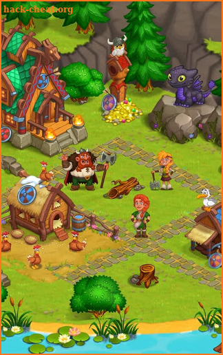 🍀 North Dragon Island - build Vikings Farm 🍀 screenshot