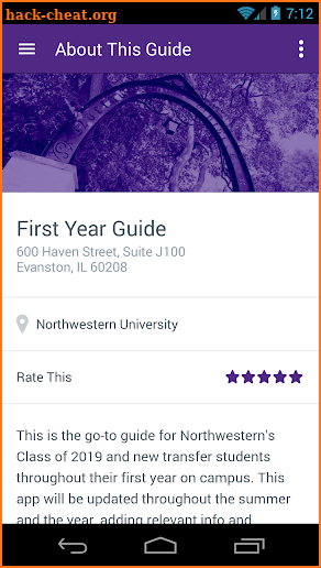 Northwestern Student Affairs screenshot