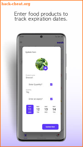 nosh - Food Inventory & Expiry Date Management screenshot