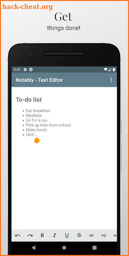 Notably Text Editor - Writer & Text Editor screenshot