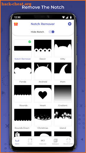 Notch Remover - Notch Hider & Customize Status Bar screenshot