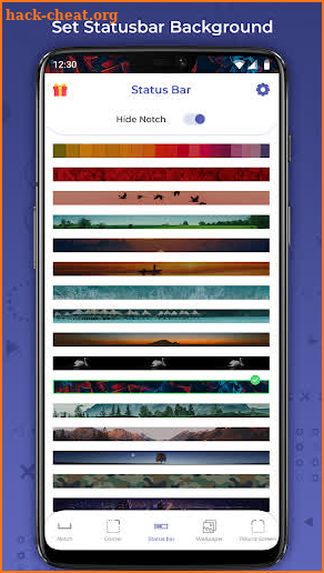 Notch Remover - Notch Hider & Customize Status Bar screenshot