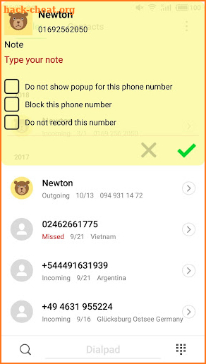 Note Call Recorder,  Call Recording screenshot