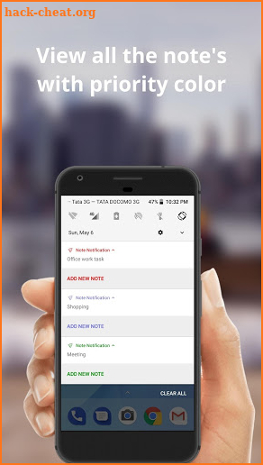 Note In Notification screenshot