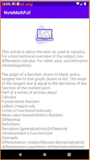 Note math screenshot