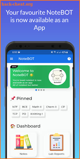 NoteBOT screenshot