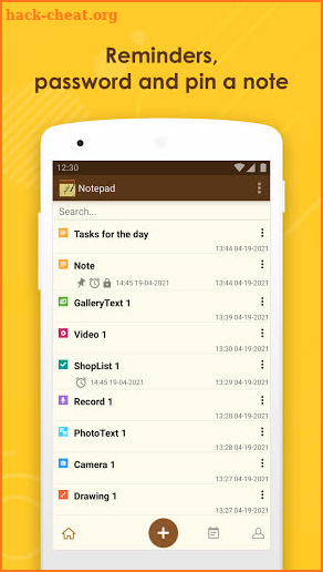 Notepad screenshot