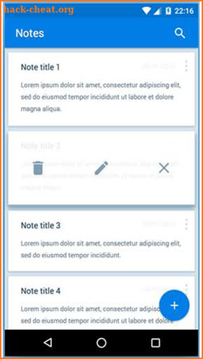 Notepad App screenshot