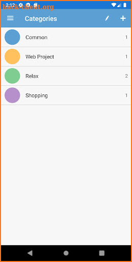 Notepad: notes, checklist screenshot