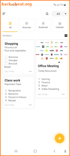 Notepad: To do List notebook screenshot