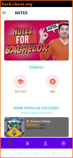 Notes For Bachelor screenshot