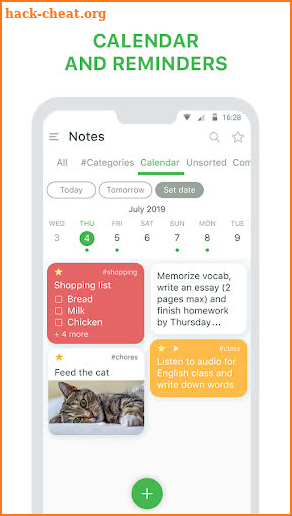 Notes: notepad and lists, organizer, reminders screenshot