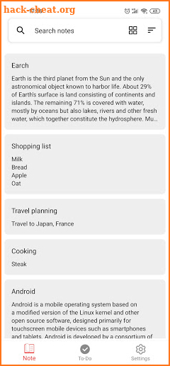 Notes - Notepad, Free note app, Todo list screenshot