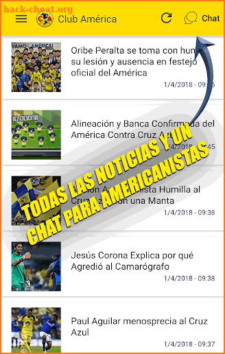 Noticias del Club América screenshot