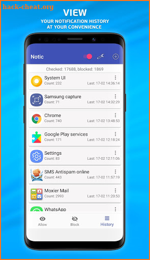 Notification blocker & history (pro) screenshot