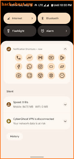 Notification Shortcuts screenshot