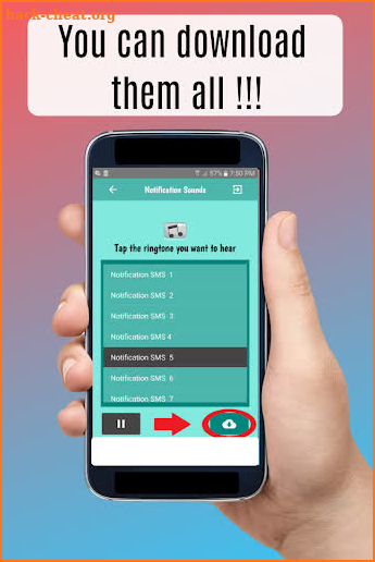 Notification Sounds for cell phone, amazing tones screenshot