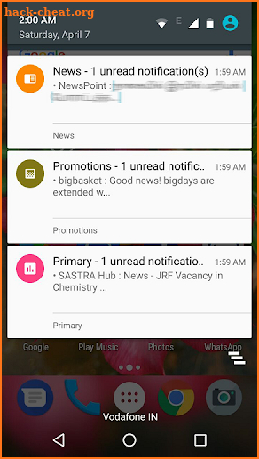 Notifix - Content Aware Notification Management! screenshot