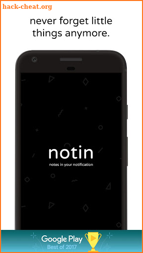 notin - notes in notification screenshot